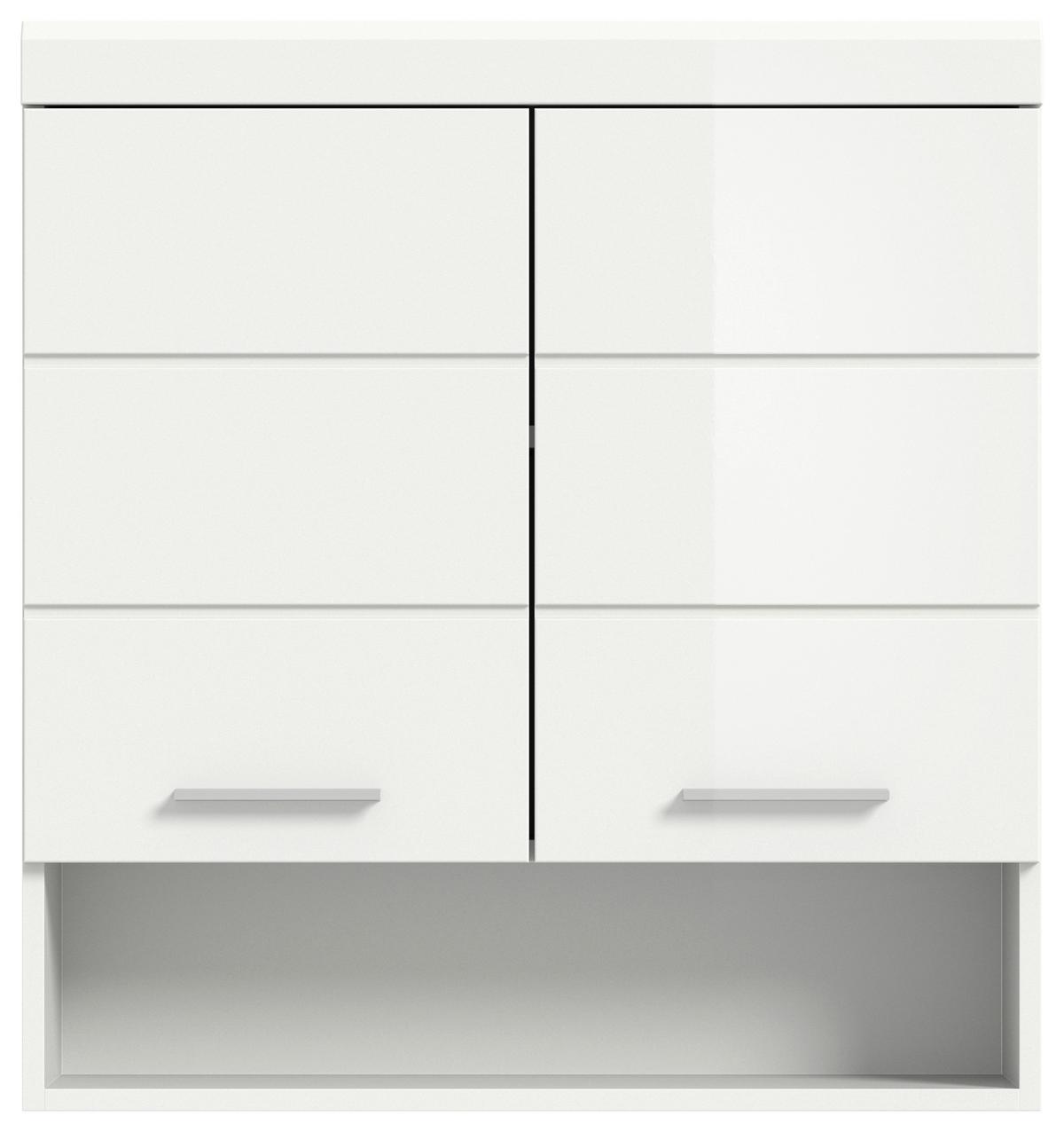 Hängeschrank Scout Weiß B: 74 cm - Weiß Hochglanz/Weiß, MODERN, Holzwerkstoff (74/79/24cm) - MID.YOU