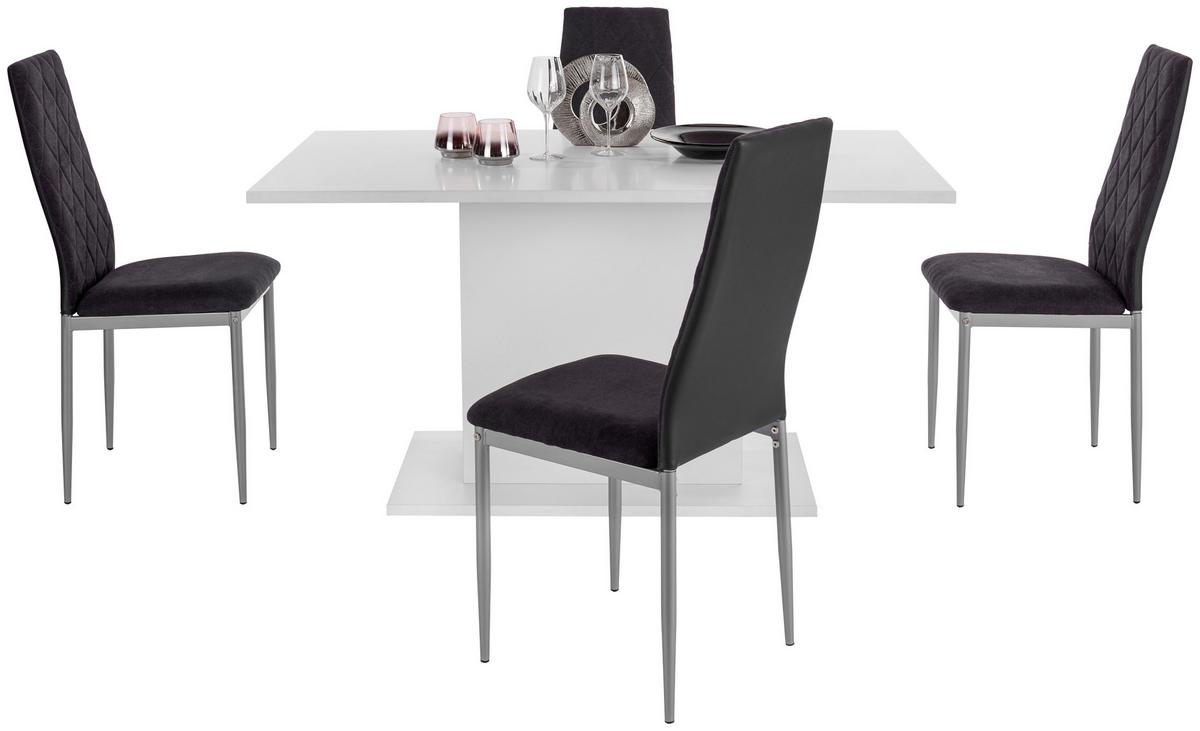 Esstisch Oskar 138x80 cm Weiß - Weiß, MODERN, Holzwerkstoff (138/76/80cm)