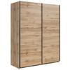 Schwebetürenschrank 153,5cm Tetrix, Eiche - Eiche Wotan, MODERN, Holzwerkstoff (153,5/195,5/60cm) - MID.YOU