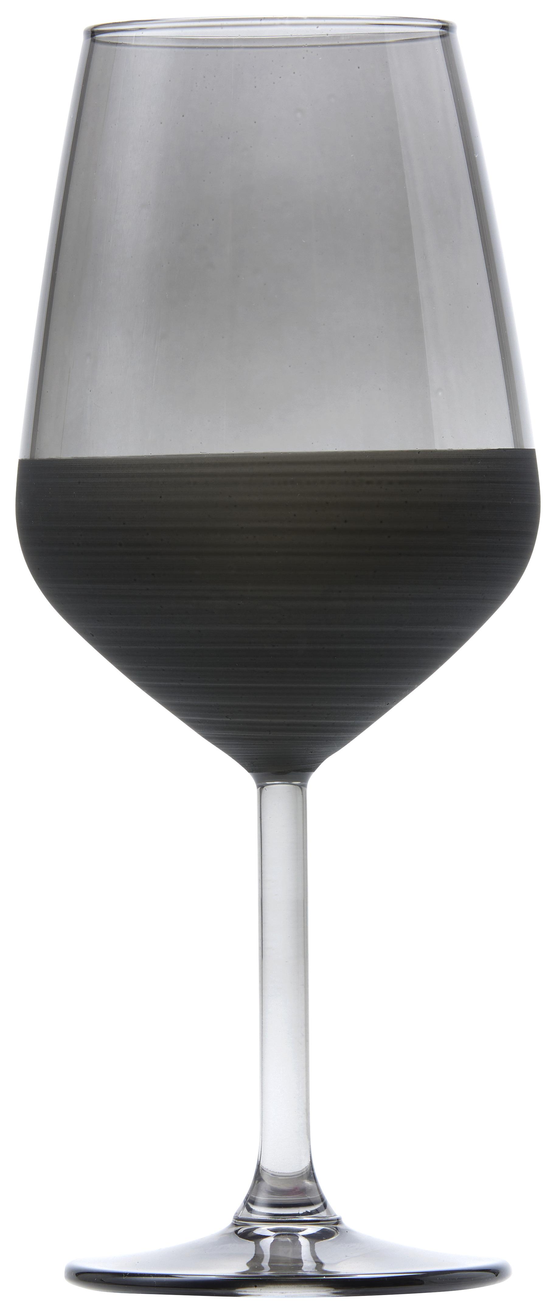 Sklenice Na Víno Black, Ca. 490ml - černá, Moderní, sklo (6,4/22cm) - Premium Living