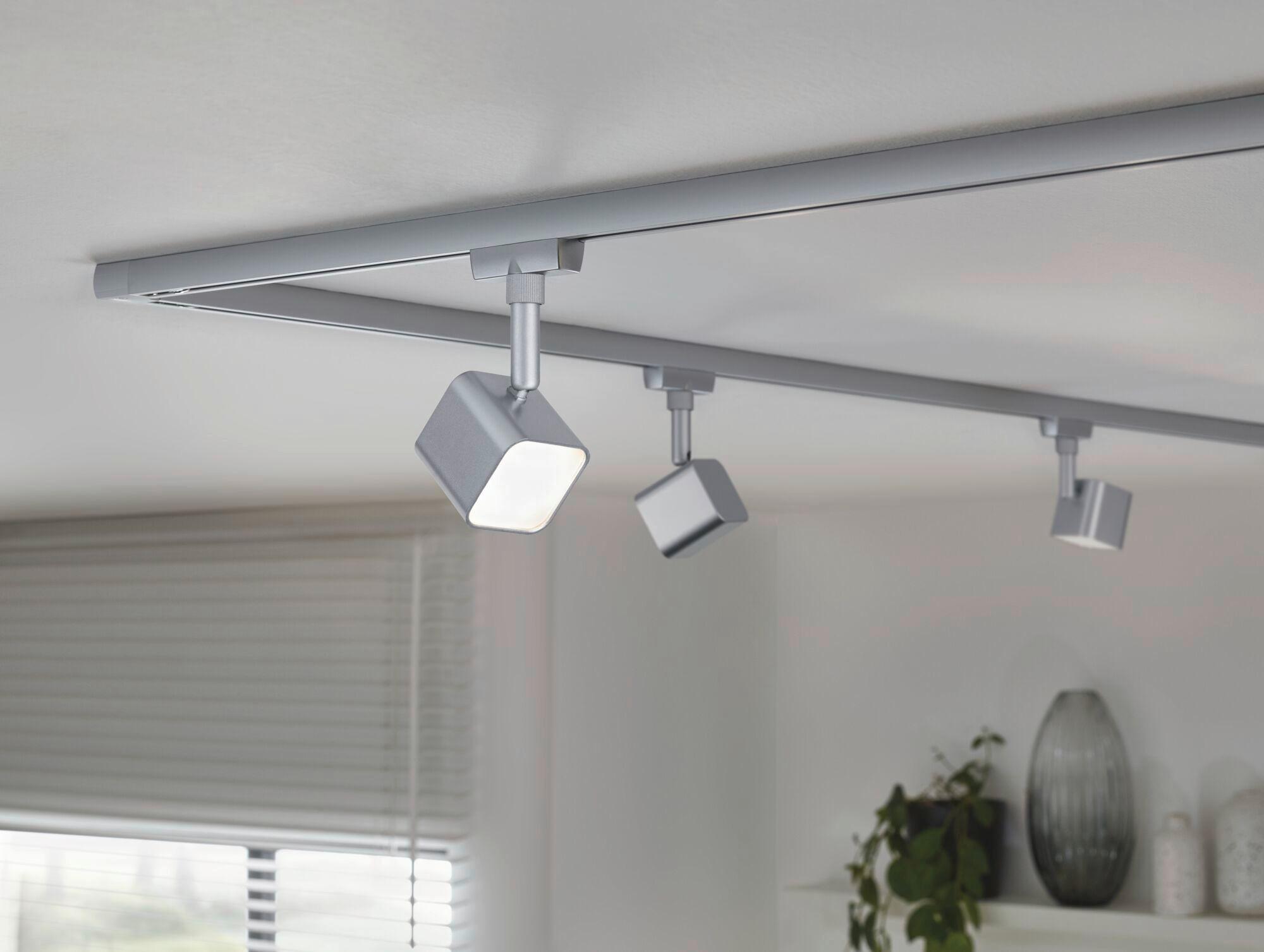 Schienensystem-Strahler 96990 Urail Muri - Chromfarben, Design, Glas/Metall (5,0/5,0/14,0cm) - Paulmann