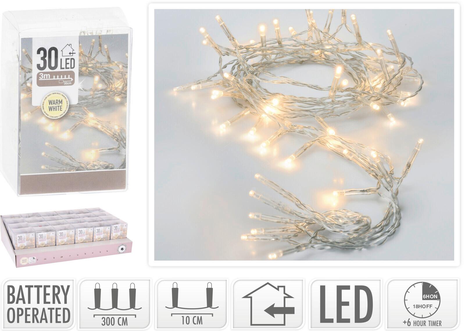 Fényfüzér Led Fényfüzér - Basics, műanyag (7/5/9cm)