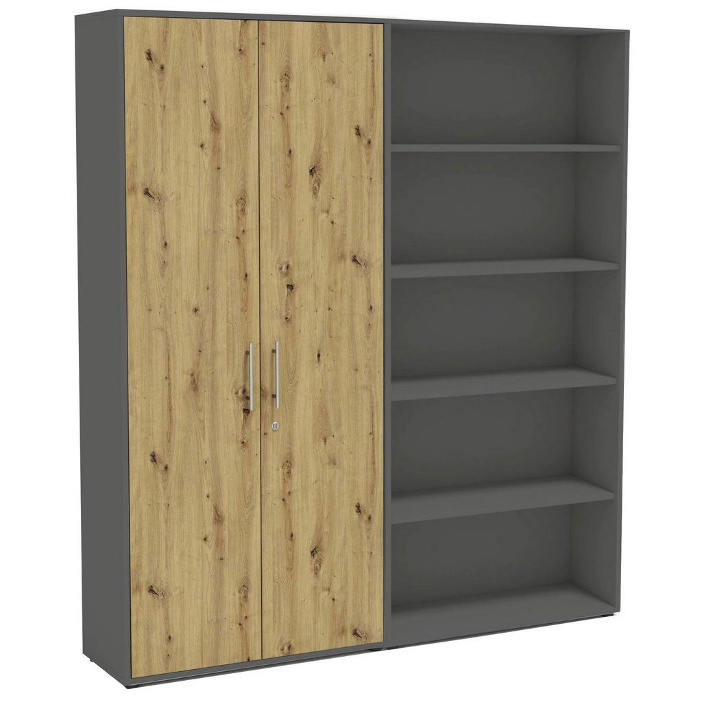 AKTENSCHRANK OFFICE EDITION - SW SET 1 HOCH