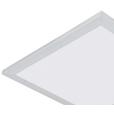 LED-Deckenleuchte Severin - Silberfarben/Weiß, MODERN, Kunststoff/Metall (30/30/5,5cm) - Luca Bessoni