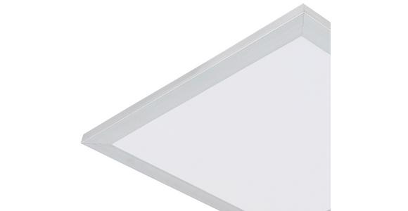 LED-Deckenleuchte Severin - Silberfarben/Weiß, MODERN, Kunststoff/Metall (30/30/5,5cm) - Luca Bessoni