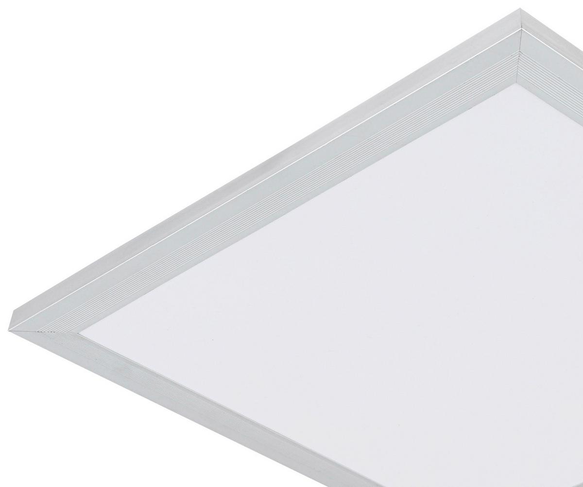 LED-Deckenleuchte Severin - Silberfarben/Weiß, MODERN, Kunststoff/Metall (30/30/5,5cm) - Luca Bessoni