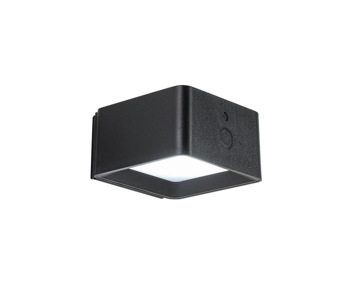 NÁSTĚNNÉ LED SVÍTIDLO QIOP - černá, Moderní, kov/plast (8,6/8/4,5cm) - Mömax