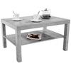 Couchtisch mit Ablagefach Light, Betonoptik Hell - Grau, MODERN, Holzwerkstoff/Kunststoff (90/45/55cm)