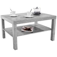 Couchtisch mit Ablagefach Light, Betonoptik Hell - Grau, MODERN, Holzwerkstoff/Kunststoff (90/45/55cm)