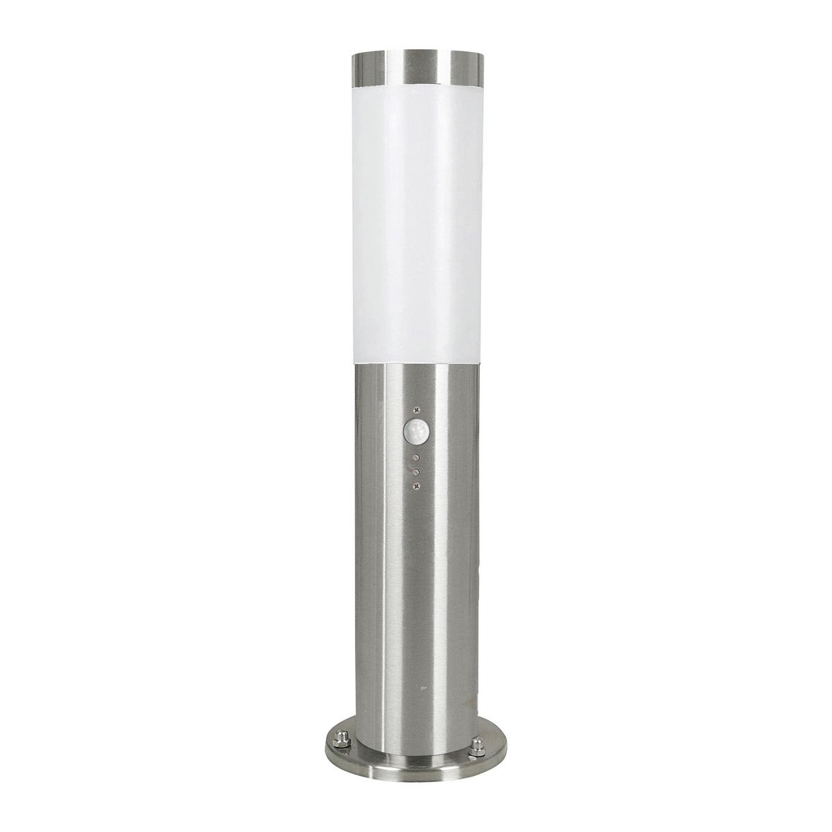 Wegeleuchte Helsinki H-450 Weiss - Edelstahlfarben/Weiß, Basics, Kunststoff/Metall (7,5/45cm) - Eglo
