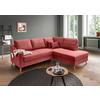 Ecksofa Valentina Koralle S: 230x200 Cm - Koralle/Naturfarben, MODERN, Textil (230/200cm) - Livetastic