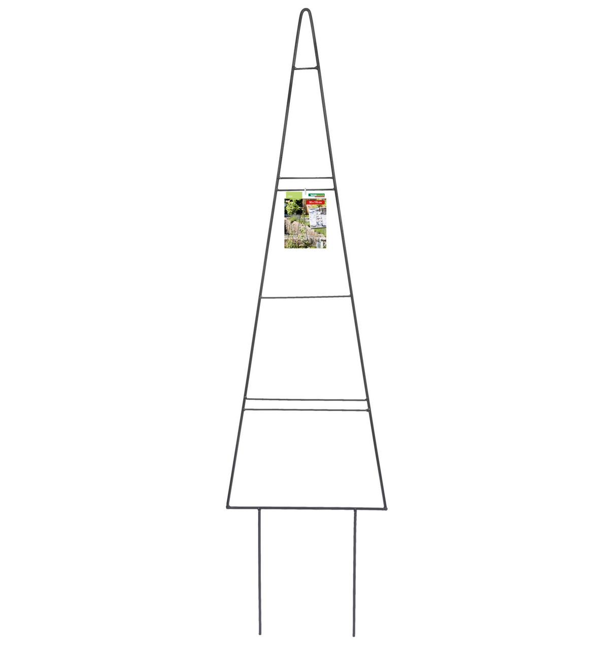Rankgitter Tree Metall Anthrazit - Anthrazit, Basics, Metall (30/115cm)
