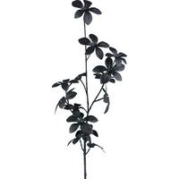 Dekozweig Aralie - Schwarz, KONVENTIONELL, Kunststoff (94cm)