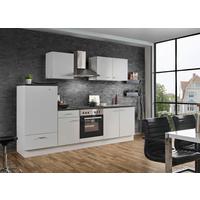 Küchenblock White-Classic - Graphitfarben/Weiß, KONVENTIONELL, Holzwerkstoff (270cm) - Menke