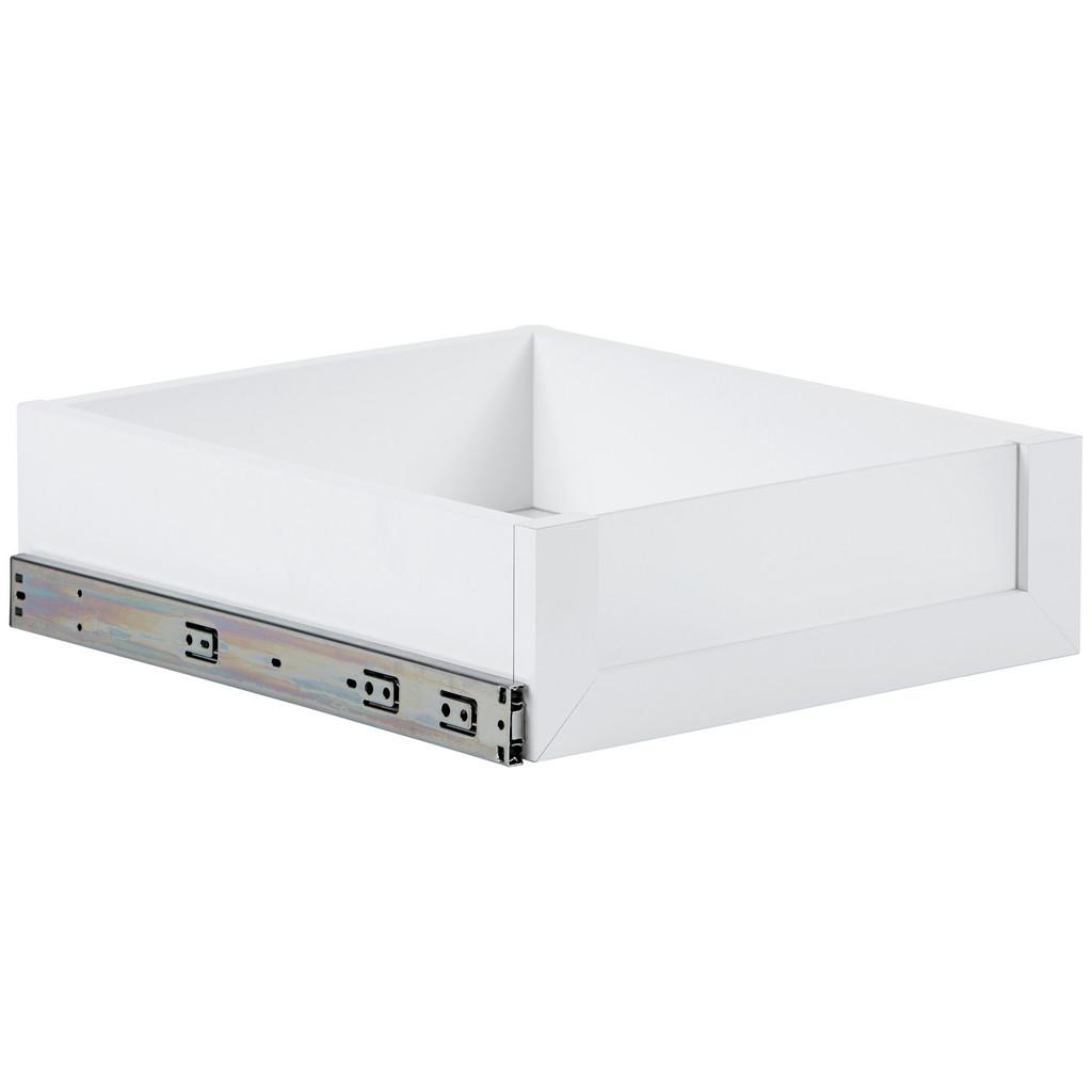 Schublade Unit Weiß B: 42,4 Cm Mit Glasvorderstück
