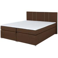 Boxspringbett Malta 200 200x200 Braun - Braun, MODERN, Holzwerkstoff/Textil (200/200cm)