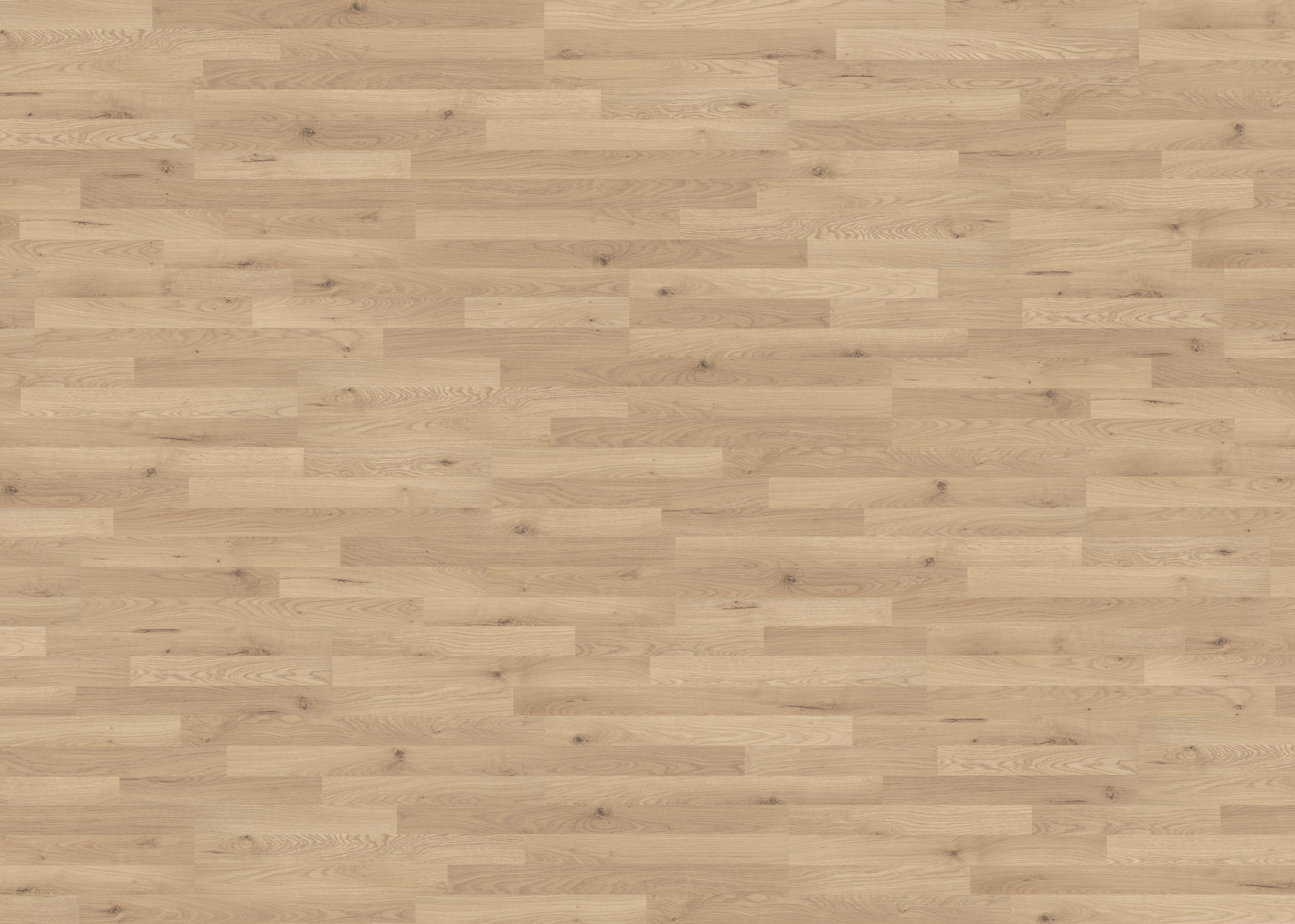 Laminatboden 3-Stab Steineiche Str. Matt - Hellbraun, Basics, Holzwerkstoff (19.3/128.2cm) - Living by HARO