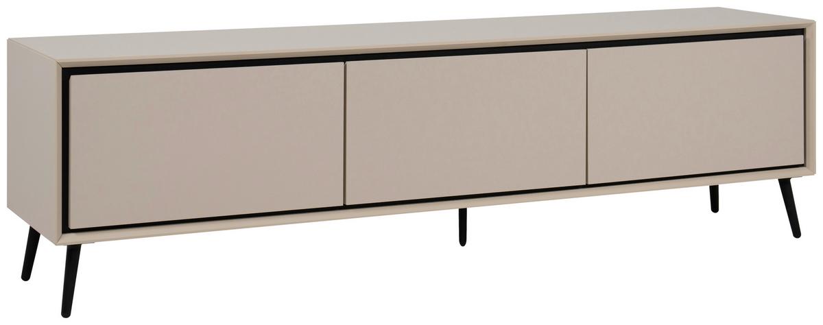 Lowboard Arona 57a - Schwarz, KONVENTIONELL, Holzwerkstoff (175/50/38cm) - Livetastic