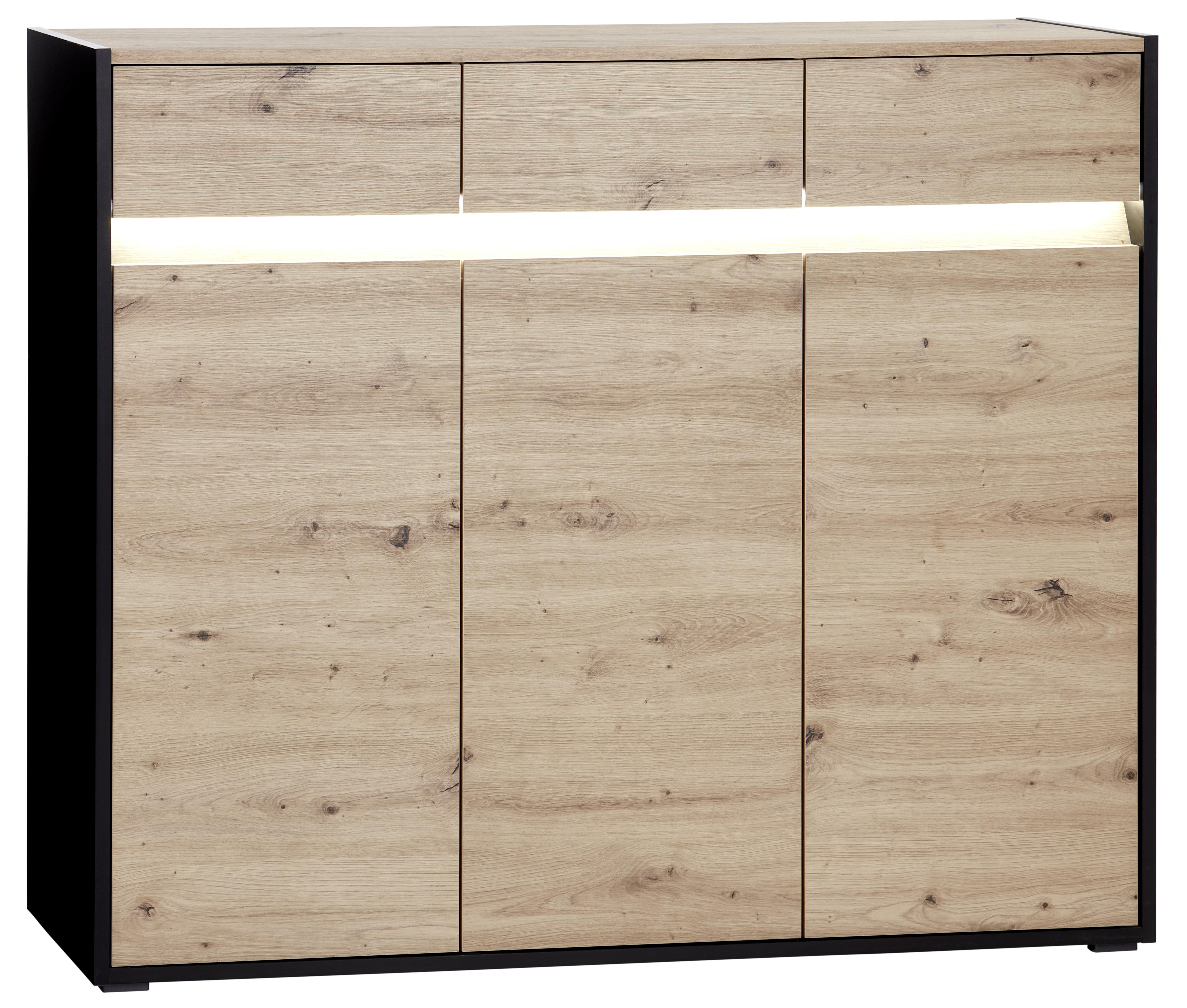 Komód Welcome - modern, Faalapú anyag (130,5l)