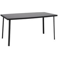 Gartentisch Nadine Metall/Glas L 148 cm - Anthrazit/Schwarz, MODERN, Glas/Metall (148/72/88cm) - Luca Bessoni