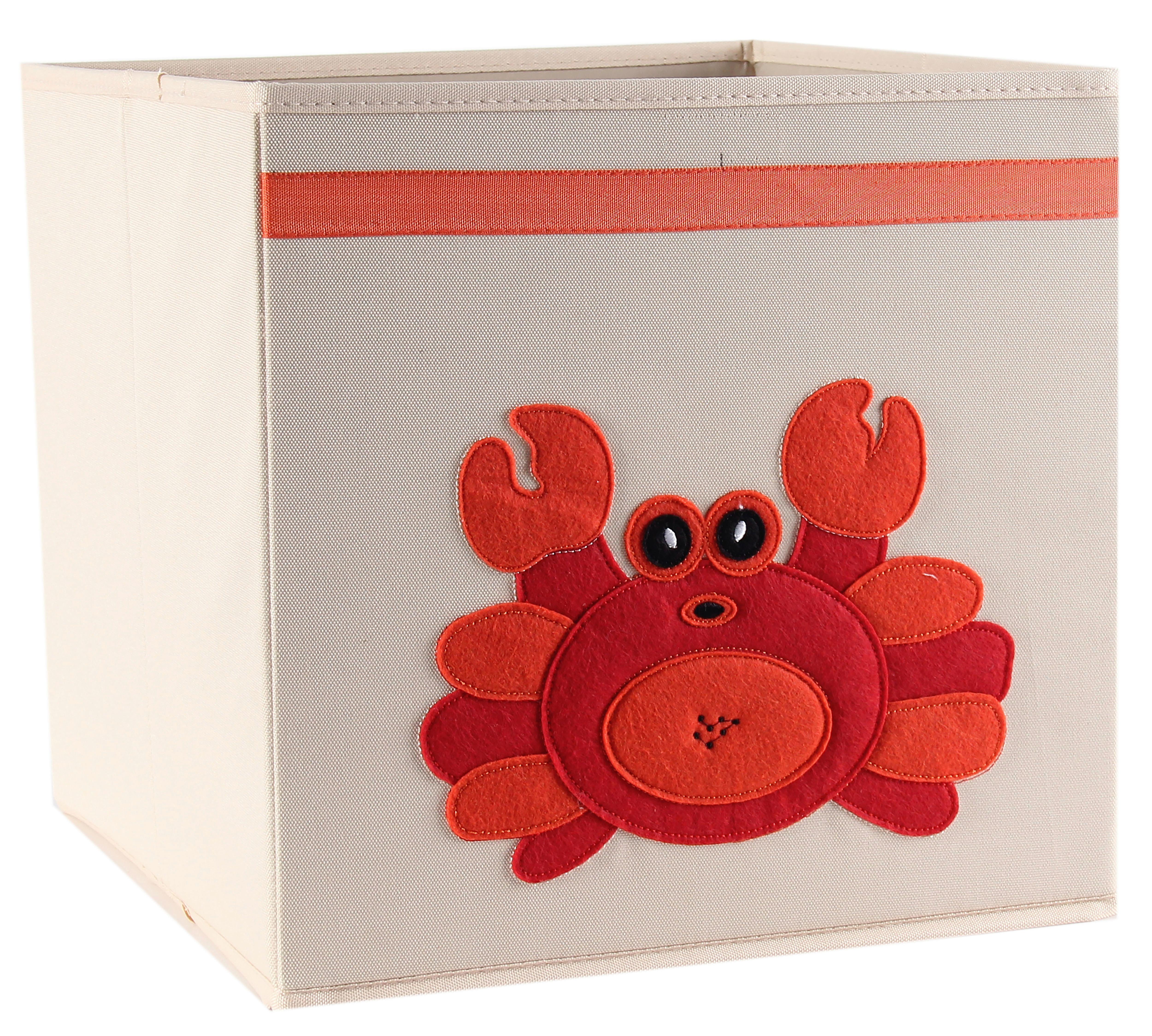 Skladací Box Peter - Ca. 34l -Ext- - krémová, kartón/textil (33/32/33cm) - Modern Living