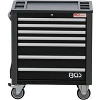 Werkstattwagen Leer Schwarz/Silberfarben B: 72,4cm - Silberfarben/Schwarz, Basics (72.4/85.9/47cm)