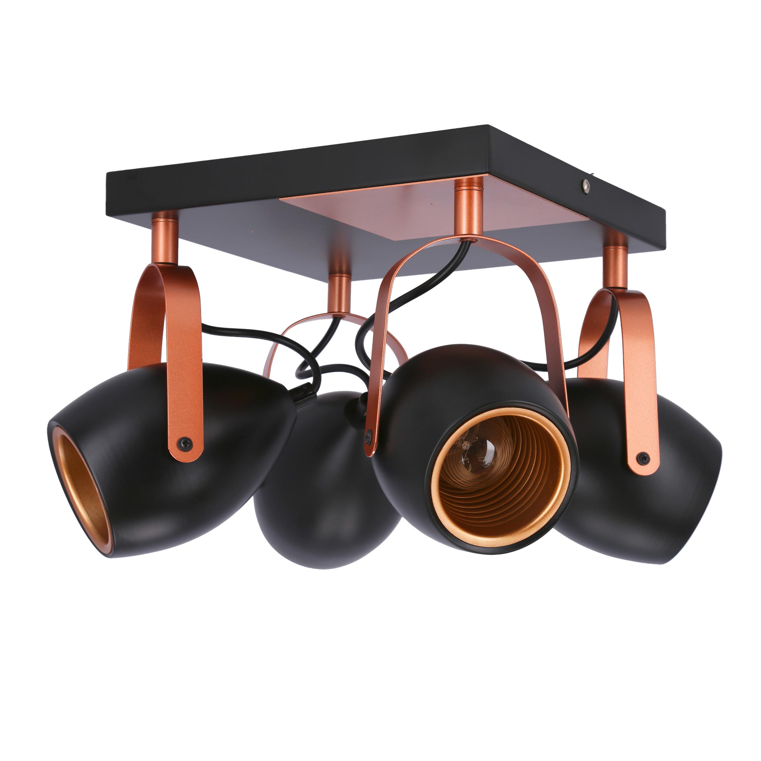 Deckenstrahler 98-83128 - Schwarz, Design, Metall (32/32/23cm)