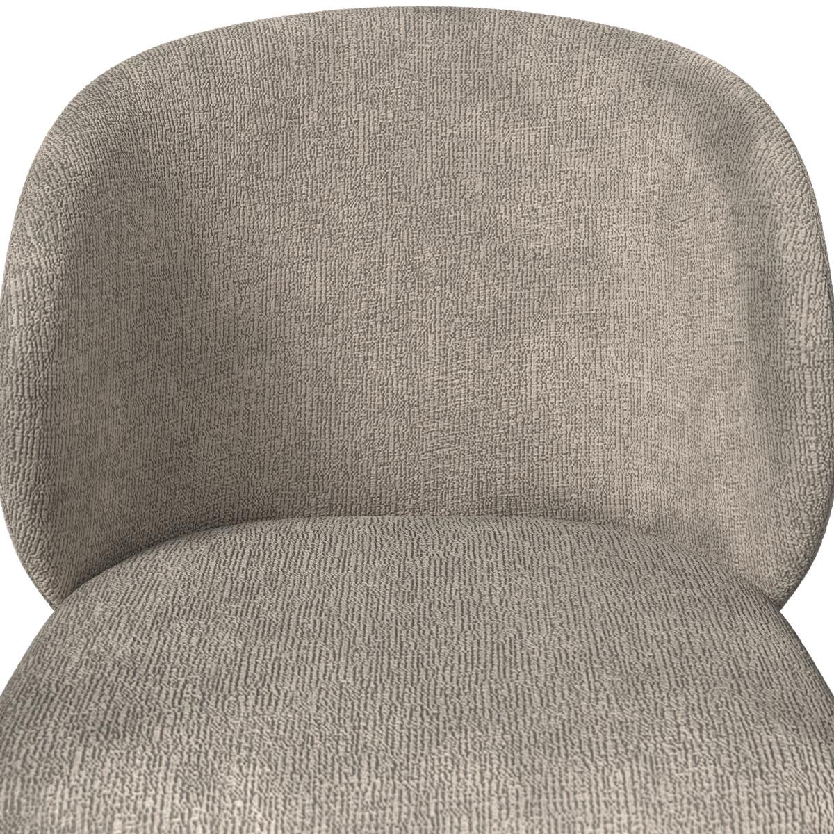 Stolička Malea MALEA - čierna/sivobéžová, Modern, kov/drevo (49/81/52cm) - Bessagi Home