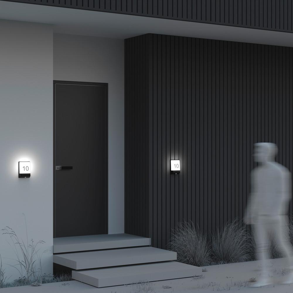 Außenwandleuchte Row - Graphitfarben, MODERN, Metall (16,1/5,9/21,1cm) - MAYTONI