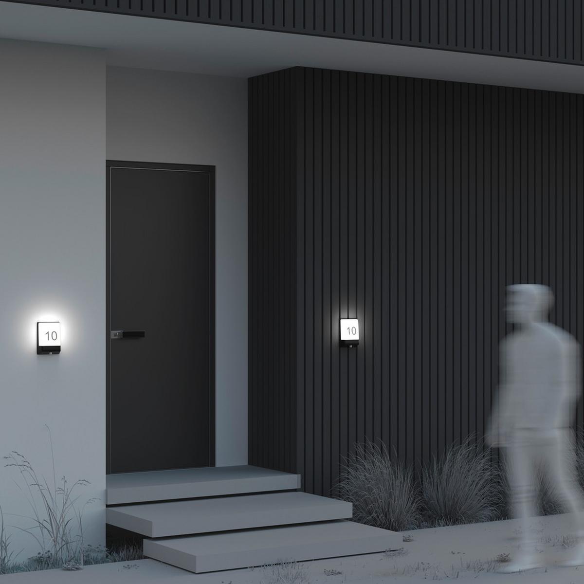 Außenwandleuchte Row - Graphitfarben, MODERN, Metall (16,1/5,9/21,1cm) - MAYTONI