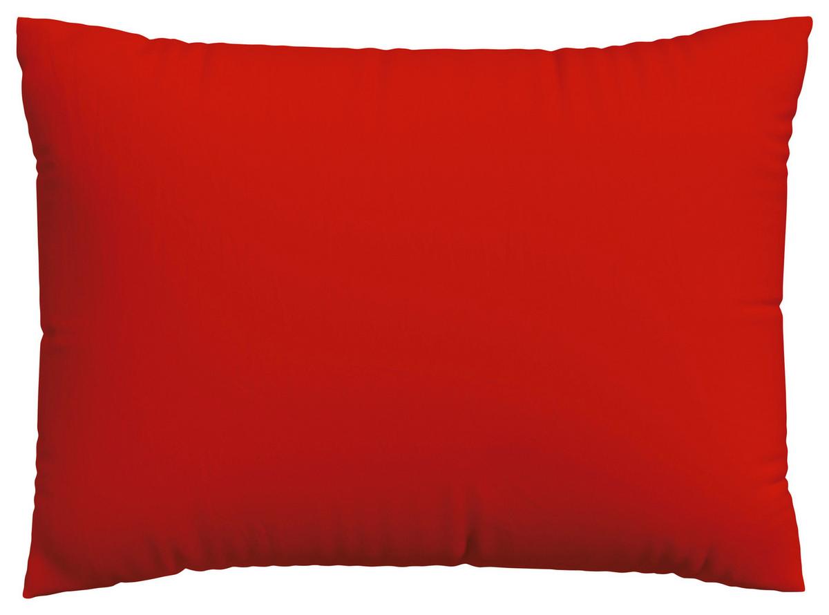 Kopfpolsterbezug Knitted Jersey - Dunkelrot, Basics, Textil (70/90cm) - Schlafgut