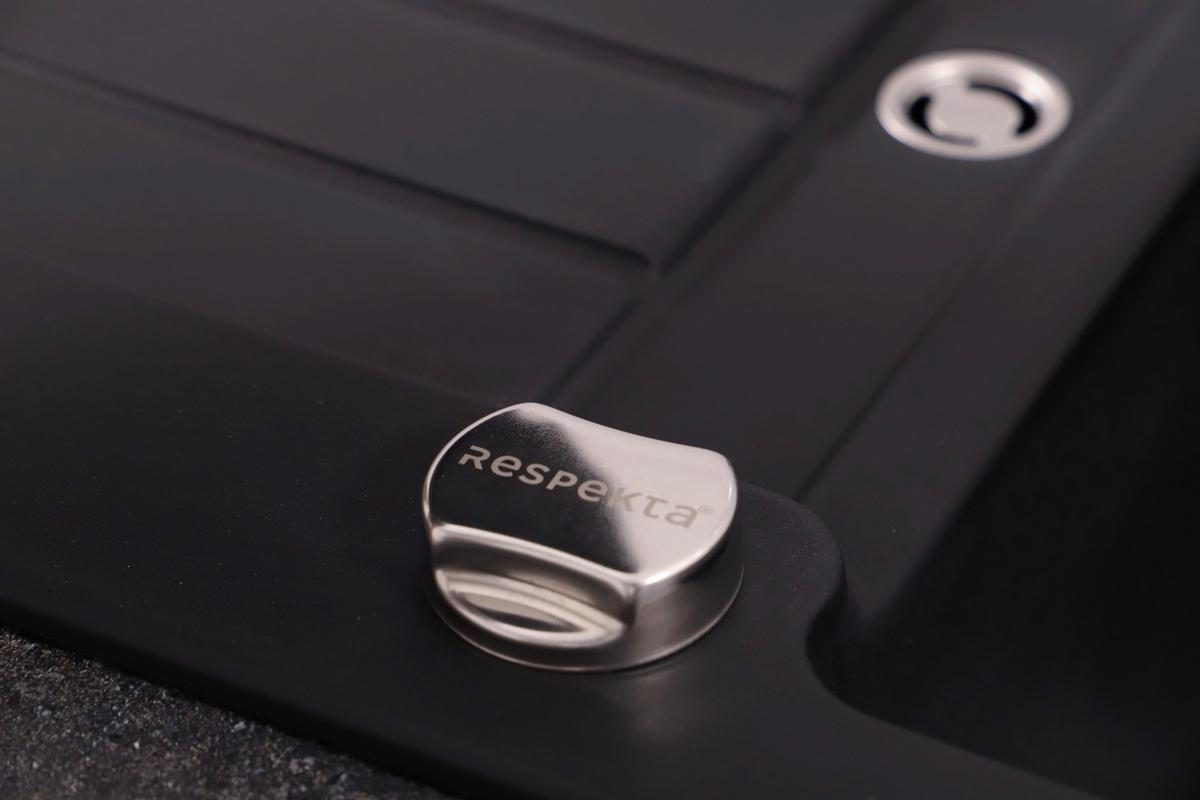 Spüle Atlanta Schwarz 86x20,5 cm - Schwarz, Basics, Stein (86/20,5/43,5cm) - Respekta