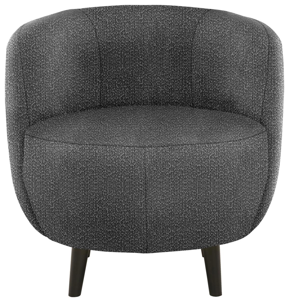 Sessel Looks Xiv - Schwarz/Grau, Design, Textil (72/72/76cm) - LOOKS by W.Joop