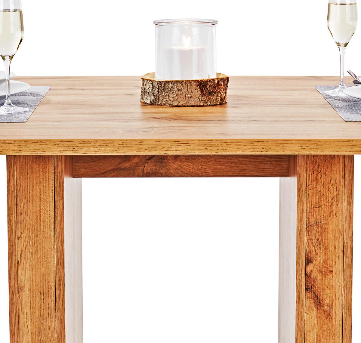 Esstisch Patrik 120x80 cm Eiche Dekor - Eichefarben, MODERN, Holzwerkstoff (120/74/80cm)