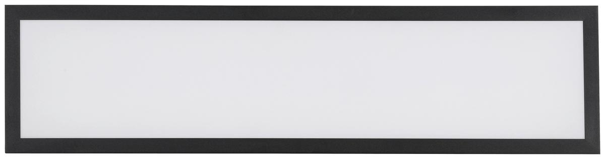 STROPNÉ LED SVIETIDLO JUO - čierna/biela, Modern, kov/plast (80/20/6,5cm) - Mömax