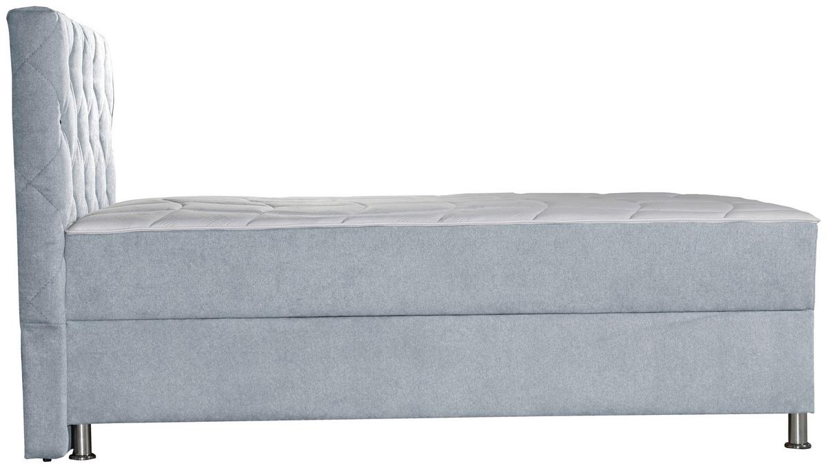 Box-ágy Black Diamond - világosszürke, Design, textil (140/200cm) - Modern Living