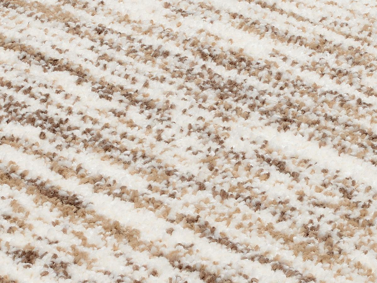 Webteppich Braun Sofi Lori 65x130 cm - Creme/Braun, Design, Textil (65/130cm) - Novel