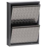 Schuhkipper Mac Grau Metall 2 Klappen B: 50 Cm - Grau, Basics, Metall (50/70/13cm)