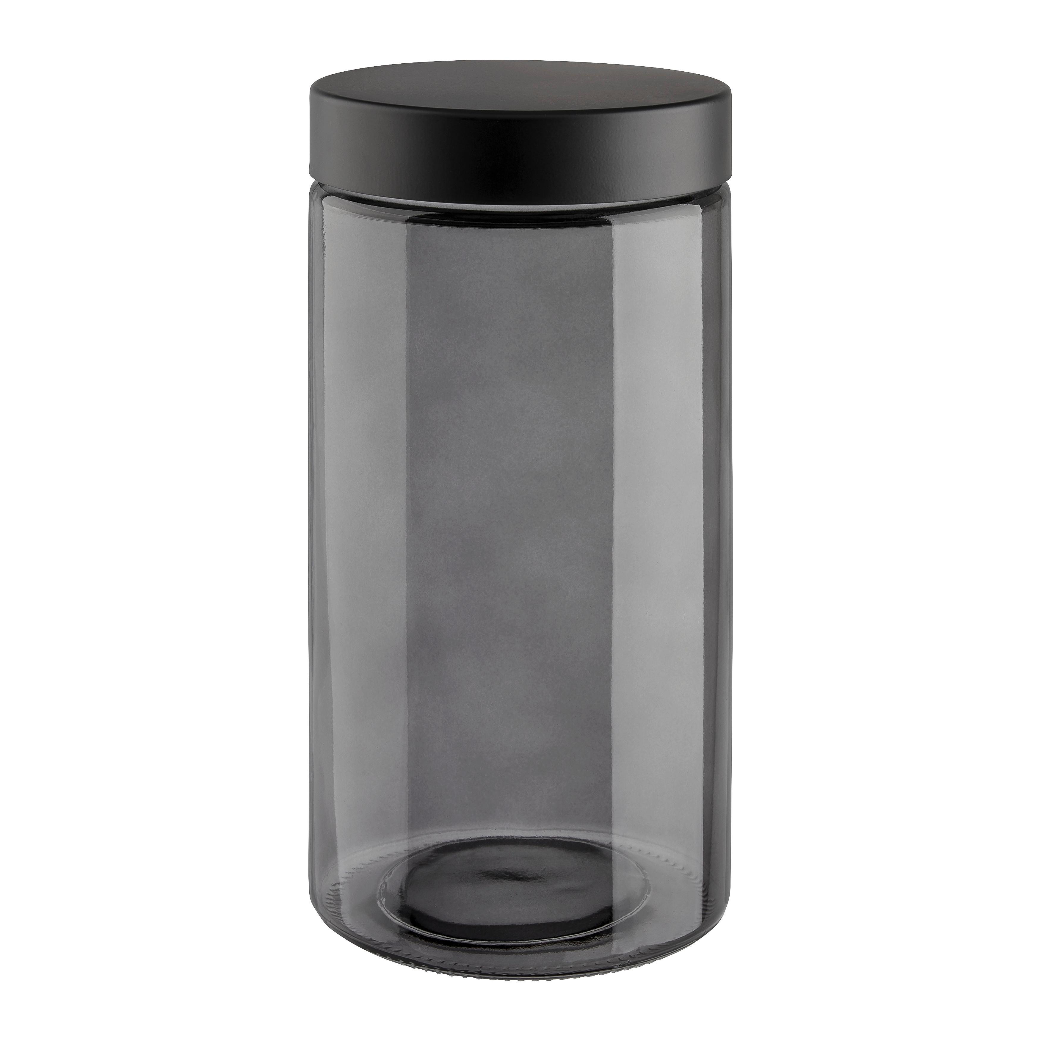 Dóza na potraviny MAGNUS BLACK - 1,6 L - čierna/sivá, Modern, kov/plast (11/22cm) - Mömax