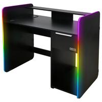Gamingtisch Electra - Schwarz, MODERN, Holzwerkstoff (110/55/95cm) - X Rocker