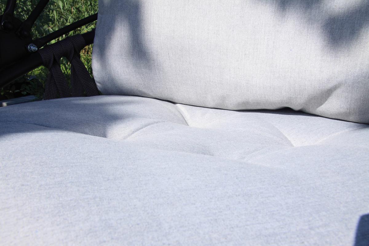 Hängesessel mit Gestell Acamp Moon Gepolstert - Anthrazit/Grau, Basics, Textil/Metall (120/100/200cm) - Acamp