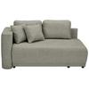 Chaiselongue Nello - Schwarz/Braun, KONVENTIONELL, Textil (93/73/171cm) - MID.YOU