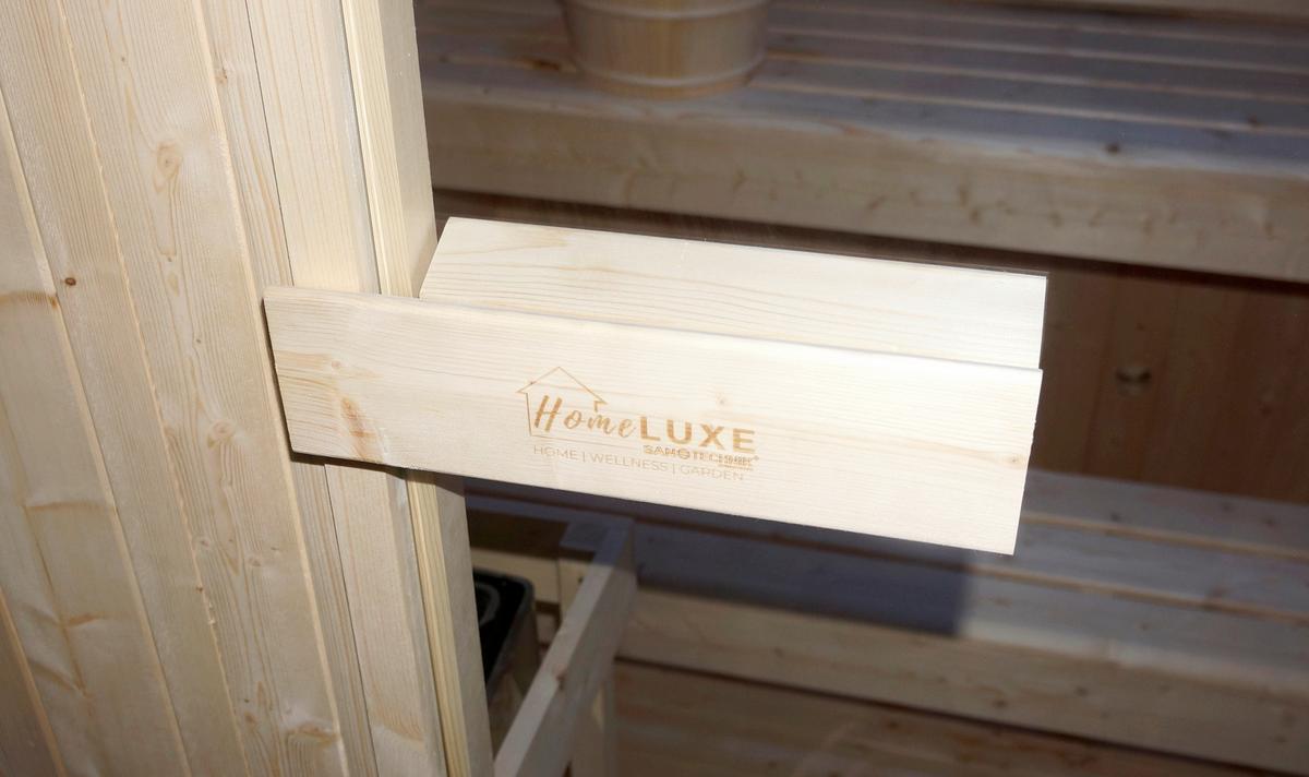 Infrarotkabine Lahti Holzfarben B: 181,5 cm - Fichtefarben, KONVENTIONELL, Holz (198/181,5/202,2cm) - Sanotechnik