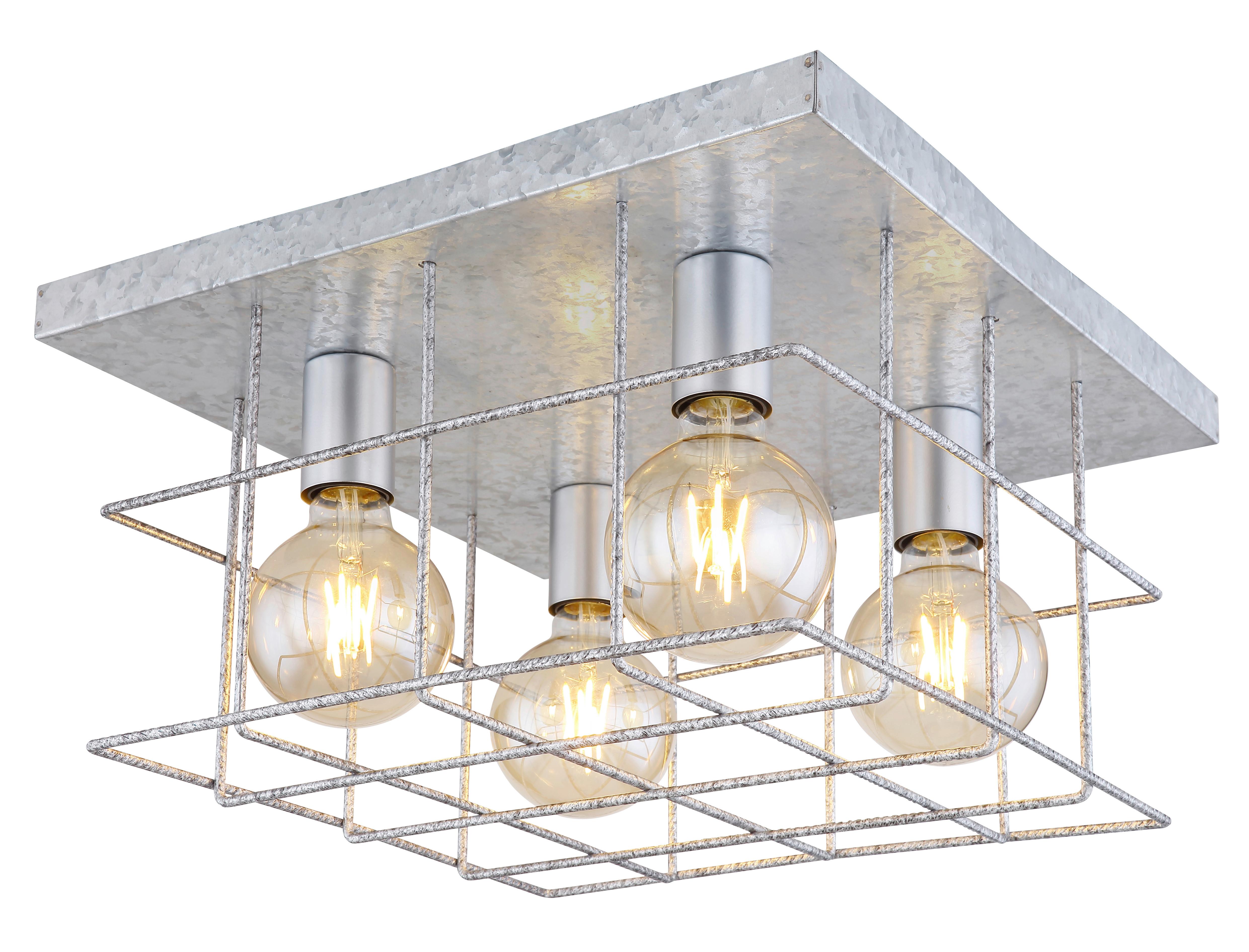 Deckenleuchte Merril L: 40 Cm 4-Flammig Aus Stahl