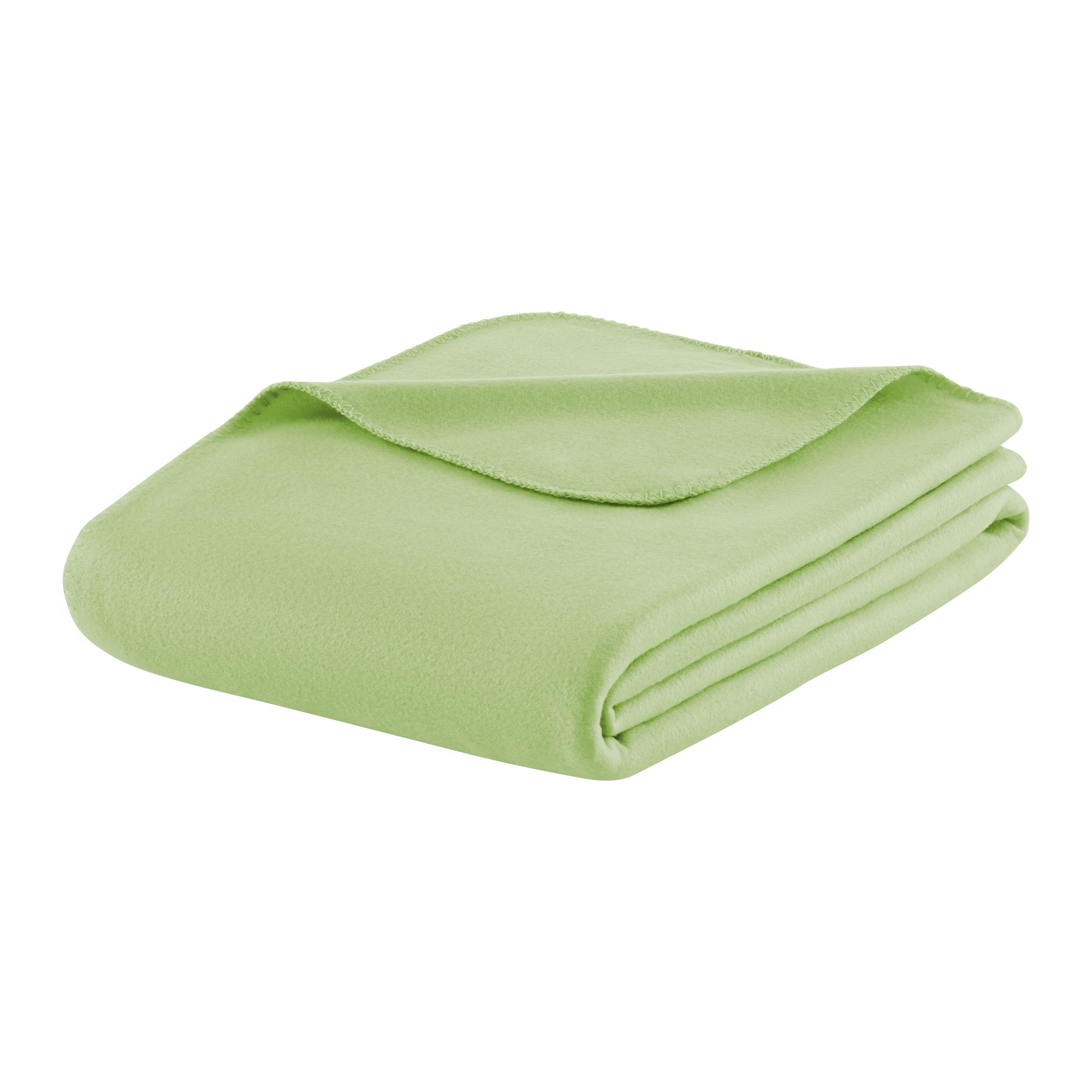 FLEECOVÁ DEKA FELICITY - zelená, Konvenční, textil (140/200cm) - Modern Living
