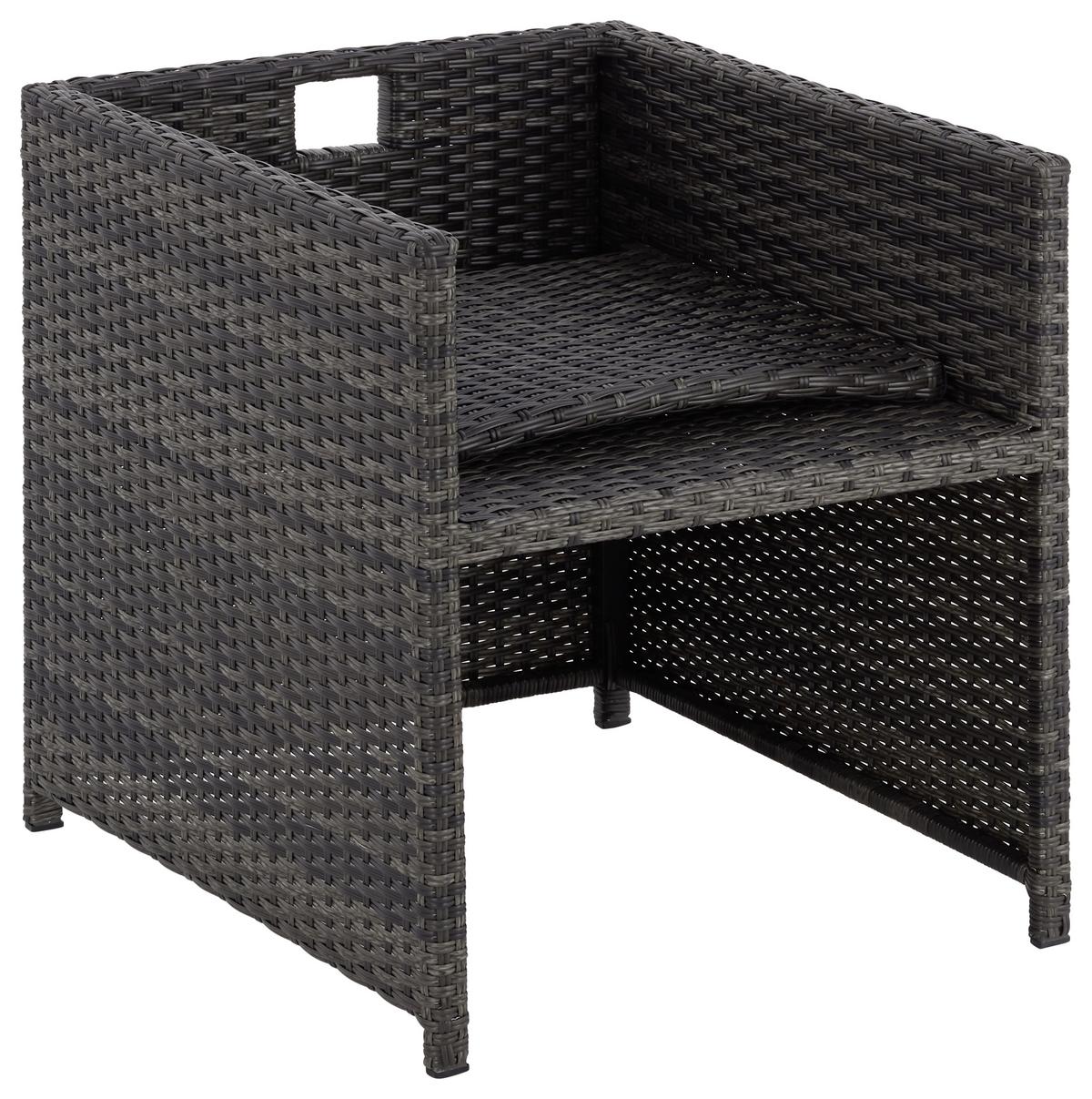 Kerti Szett Emma - barna/fekete, Modern, műanyag/textil - Luca Bessoni