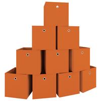 Faltbox Boxas Orange B: 27 cm - Orange, MODERN, Textil (27/28/27cm) - MID.YOU