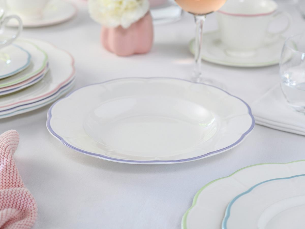 Kombiservice 20-teilig. Steingut, multicolor - Hellrosa/Lila, Basics, Keramik - Creatable
