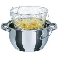 FRITOVACÍ HRNIEC OIL CHEF - farba ušľachtilej ocele, Basics, kov (22/11,5cm) - GSW