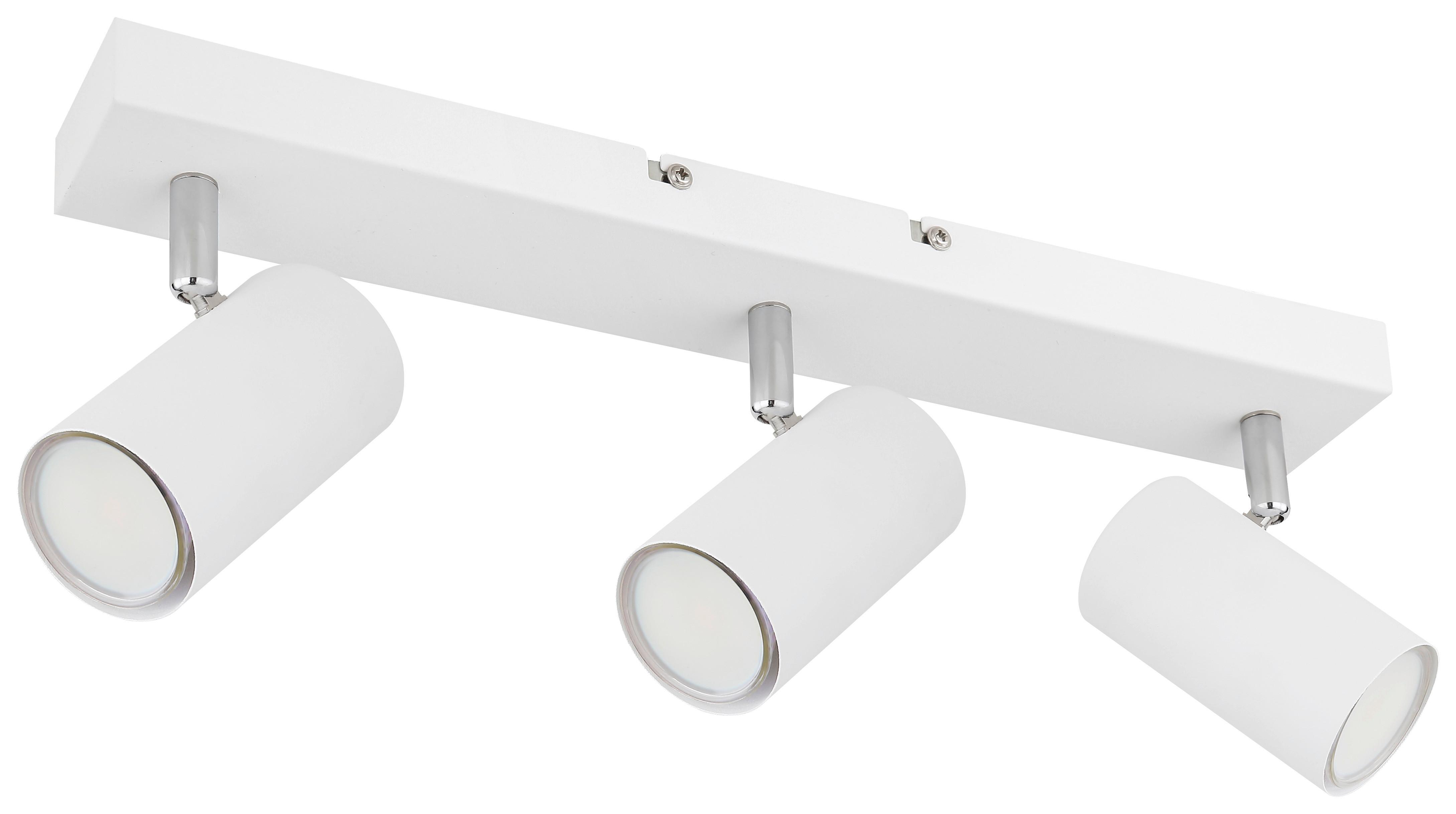 BODOVÉ SVIETIDLO WITMO2 - biela/chrómová, Modern, kov (43/6/12cm) - Mömax